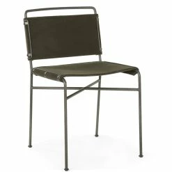 FOUR HANDS OLIVE VELVET SLING DINING CHAIR Furniture