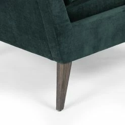 FOUR HANDS Furniture OLSON EMERALD WORN VELVET ARM CHAIR