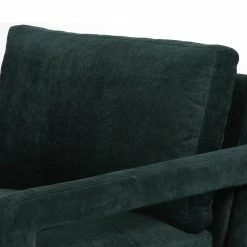 FOUR HANDS Furniture OLSON EMERALD WORN VELVET ARM CHAIR