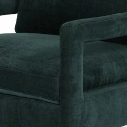FOUR HANDS Furniture OLSON EMERALD WORN VELVET ARM CHAIR