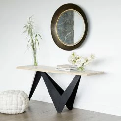 MOES Furniture ORIGAMI LIVE-EDGE CONSOLE TABLE