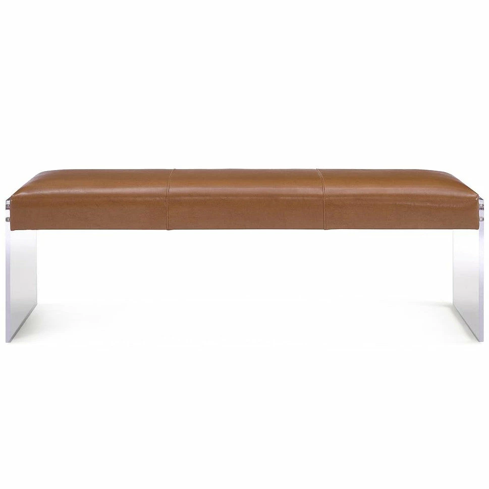 Deals ๐ฏ TOV Living Room OSCAR CAMEL LEATHER + ACRYLIC BENCH ๐ 1 TOV Living Room OSCAR CAMEL LEATHER + ACRYLIC BENCH