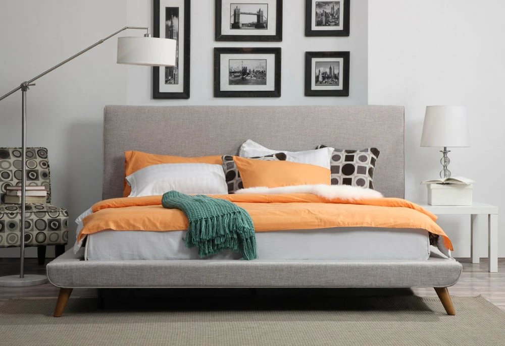 Deals π― TOV OWEN MID-CENTURY PLATFORM BED: BEIGE/GRAY 𧨠6 TOV OWEN MID-CENTURY PLATFORM BED: BEIGE/GRAY