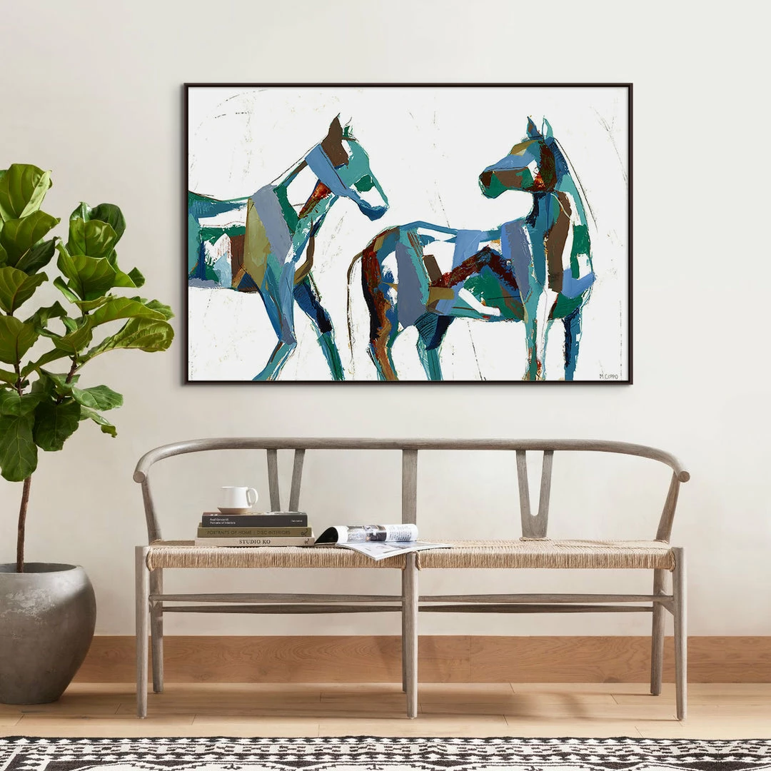 Best reviews of ๐ L ART "PAINTED HORSES II" CANVAS ART ๐ 2 L ART "PAINTED HORSES II" CANVAS ART
