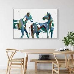 Best reviews of ๐ L ART "PAINTED HORSES II" CANVAS ART ๐ 5 L ART