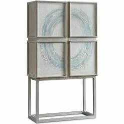 HOOKER KANDIN LINEN PANELED BAR CABINET Furniture