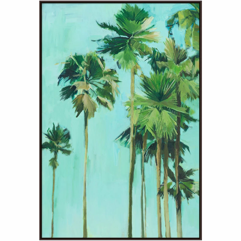 Best Pirce 😍 L ART "PALM TREES IN ☀️ SUMMER I" DIPTYCH CANVAS ART ✔️ 1 L ART "PALM TREES IN SUMMER I" DIPTYCH CANVAS ART