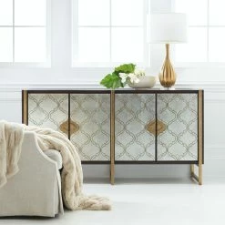 HOOKER PASHA STENCILED EGLOMISE CONSOLE