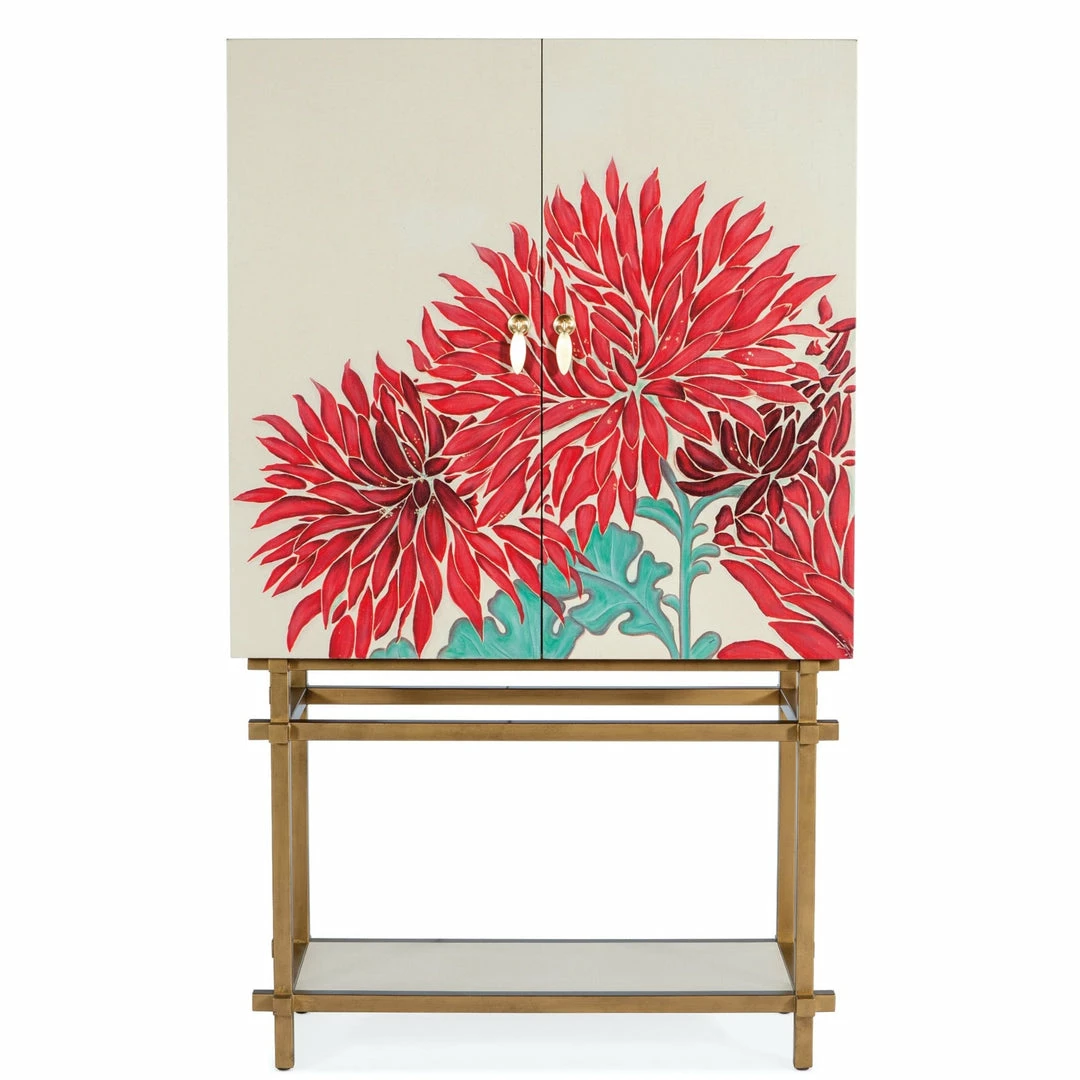 Cheap π€© HOOKER PATRICIA FLORAL BAR CABINET π 1 HOOKER PATRICIA FLORAL BAR CABINET