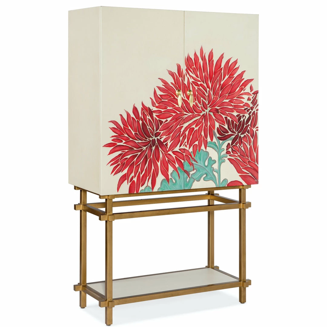 Cheap π€© HOOKER PATRICIA FLORAL BAR CABINET π 3 HOOKER PATRICIA FLORAL BAR CABINET