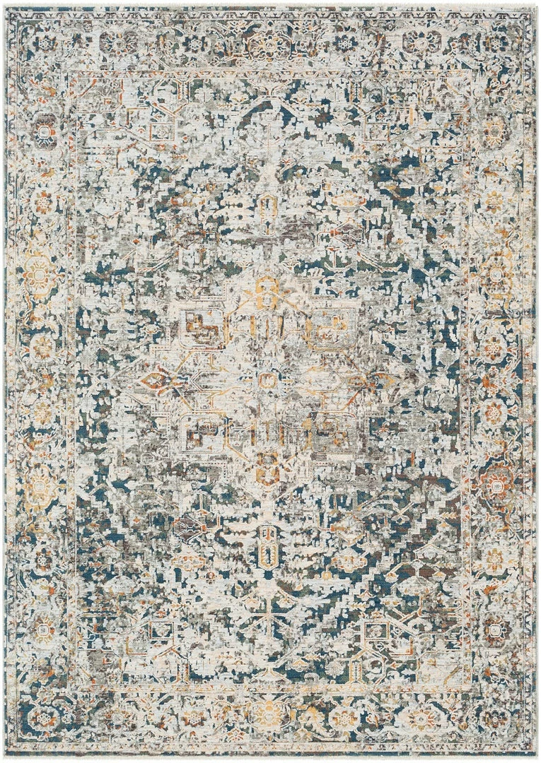 New โ SURYA ERIS RUG: SILVER, TEAL MULTI ๐ฅ 1 SURYA ERIS RUG: SILVER, TEAL MULTI