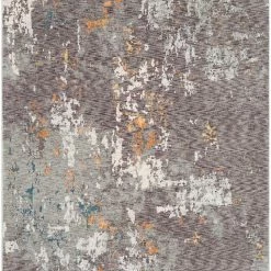 SURYA ELIJA RUG: CHARCOAL MULTI