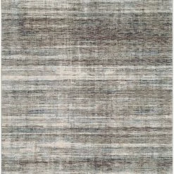 SURYA ELIA RUG: CHARCOAL, OLIVE MULTI
