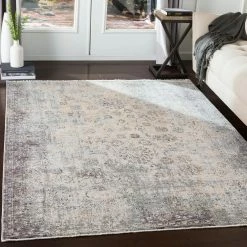 New ๐งจ SURYA ERYNN RUG: SILVER, STONE, MULTI ๐ 8 SURYA ERYNN RUG: SILVER, STONE, MULTI