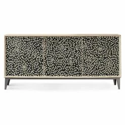 HOOKER PETAL MOSAIC BONE INLAY CONSOLE Furniture