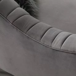 Cheap โจ TOV PETRA GREY VELVET SOFA Living Room ๐ 7 TOV PETRA GREY VELVET SOFA Living Room