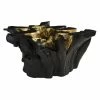 PHILLIPS COLLECTION AGNES ROOT CAST COFFEE TABLE BLACK, GOLD LEAF Furniture