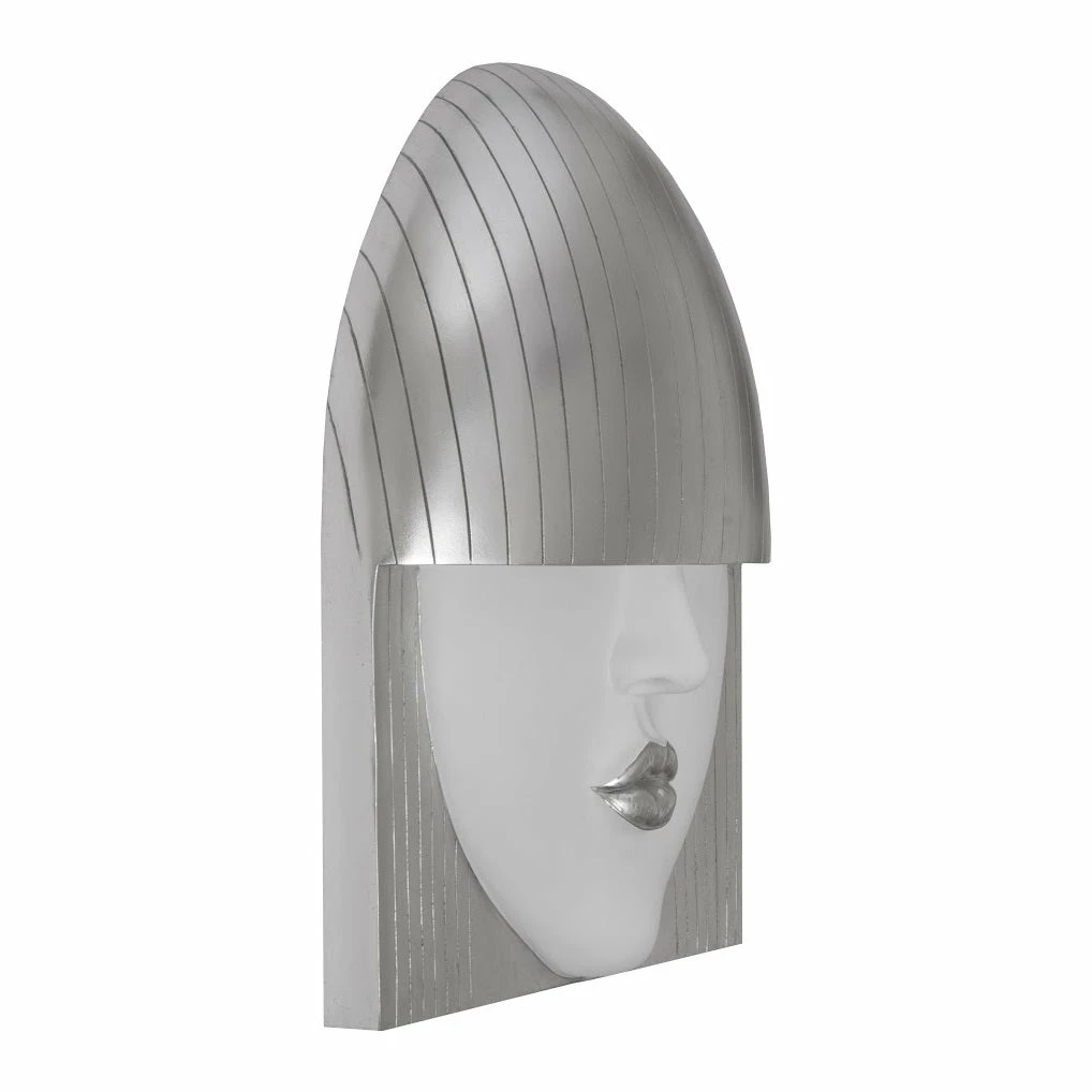 Wholesale π€© PHILLIPS COLLECTION FASHION FACE SILVER+WHITE WALL ART Wall Sculptures + Decor π€© 6 PHILLIPS COLLECTION FASHION FACE SILVER+WHITE WALL ART Wall Sculptures + Decor