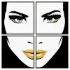 L ART "PIECES OF ME" GOLD EMBELLISHED CANVAS ART SERIES Wall Art