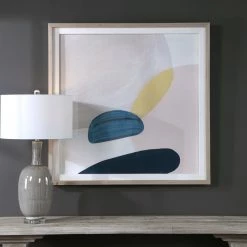 Discount ๐งจ UTTERMOST "PINK PEBBLES I" GLASS FRAMED PRINT ๐ 8 UTTERMOST