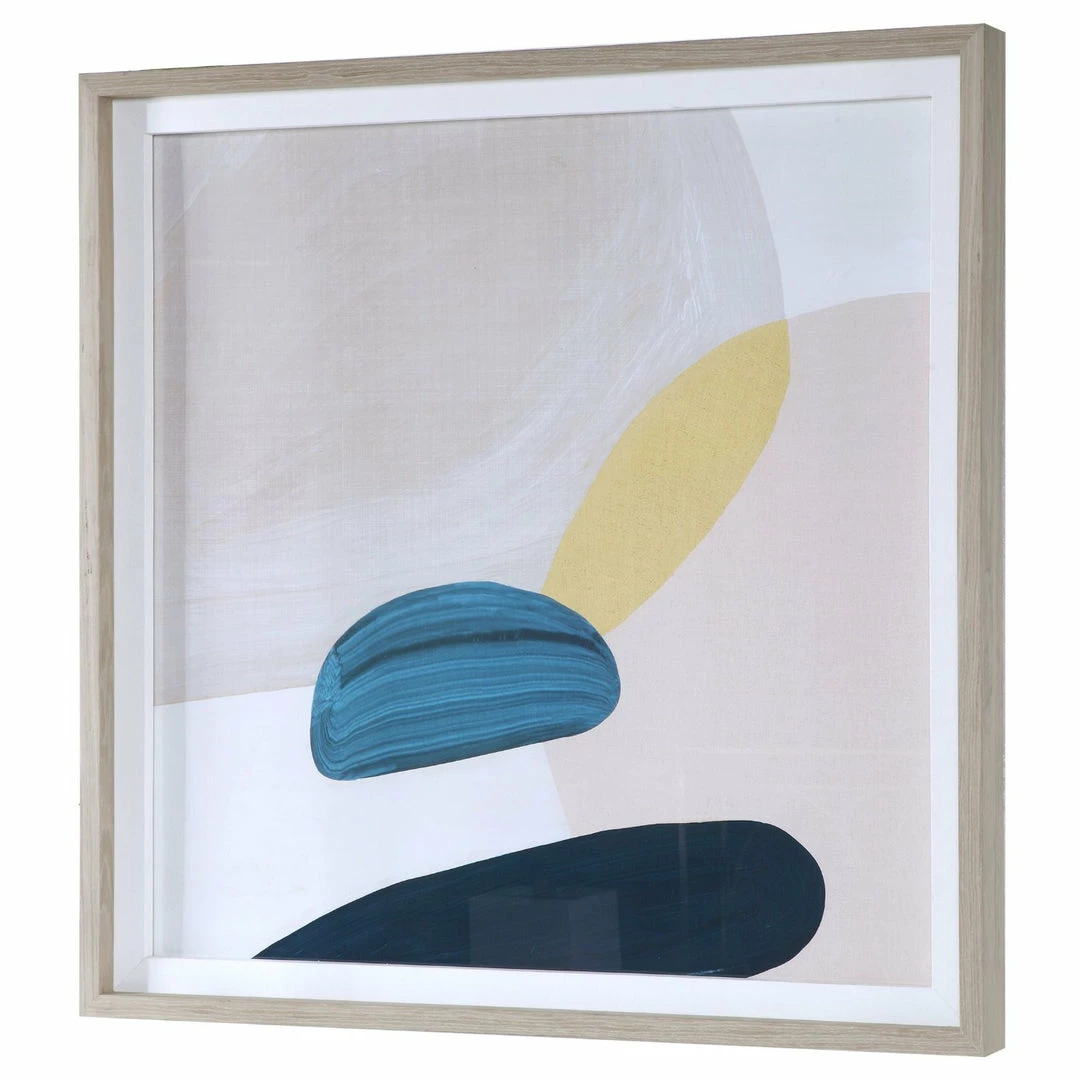 Discount ๐งจ UTTERMOST "PINK PEBBLES I" GLASS FRAMED PRINT ๐ 4 UTTERMOST "PINK PEBBLES I" GLASS FRAMED PRINT