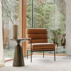 MOES PIP IRIDESCENT ALUMINUM ACCENT TABLE