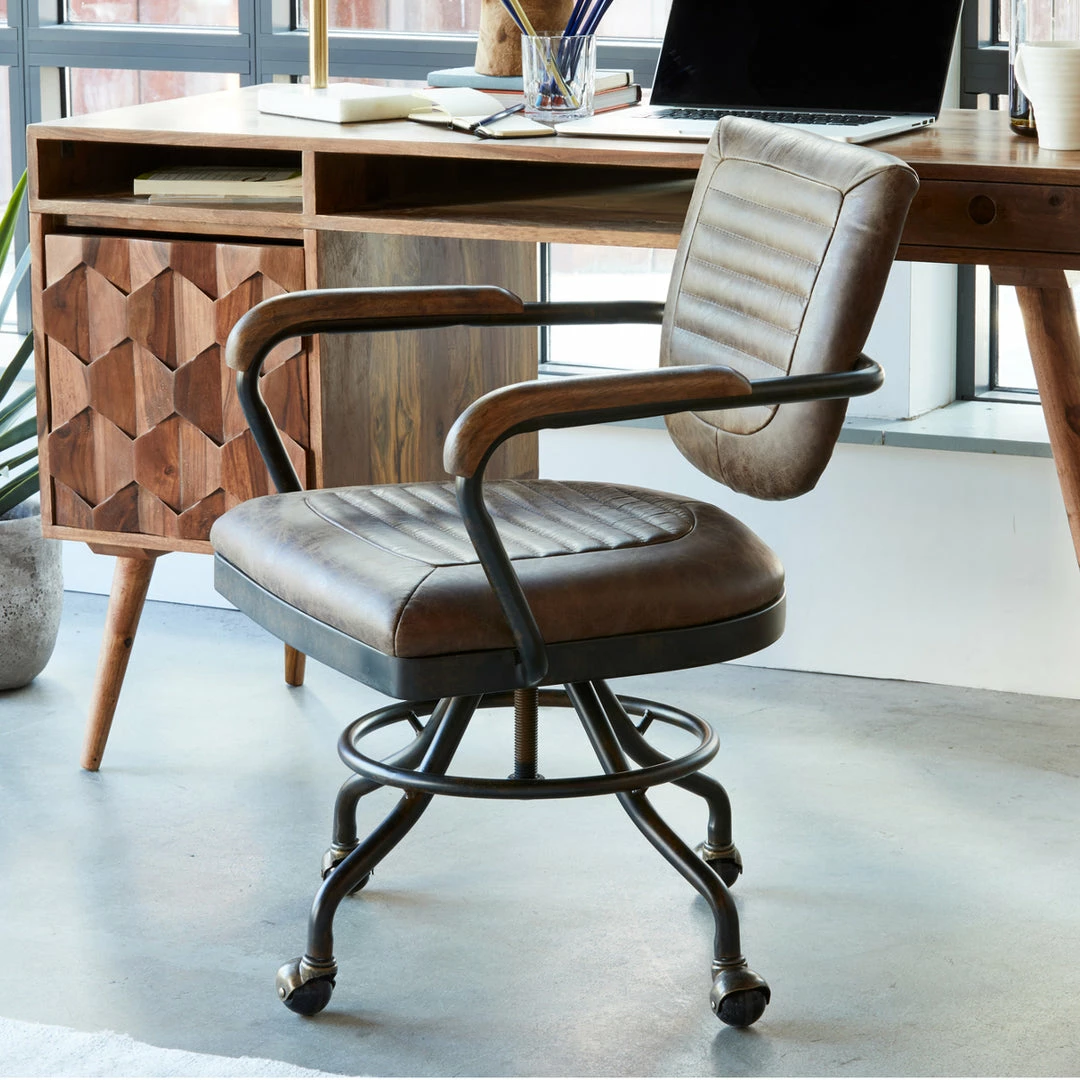 Best reviews of 🥰 MOES FOSTER DESK CHAIR: SOFT BROWN Office 💯 5 MOES FOSTER DESK CHAIR: SOFT BROWN Office