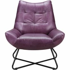 MOES GRADUATE LOUNGE CHAIR: PURPLE