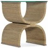 HOOKER Furniture PLAYA JUTE + GLASS END TABLE