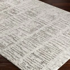 SURYA KAVI WOOL + VISCOSE RUG: ASH