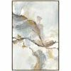 L ART "PNEUMA" METALLIC GOLD EMBELLISHED CANVAS ART Wall Art
