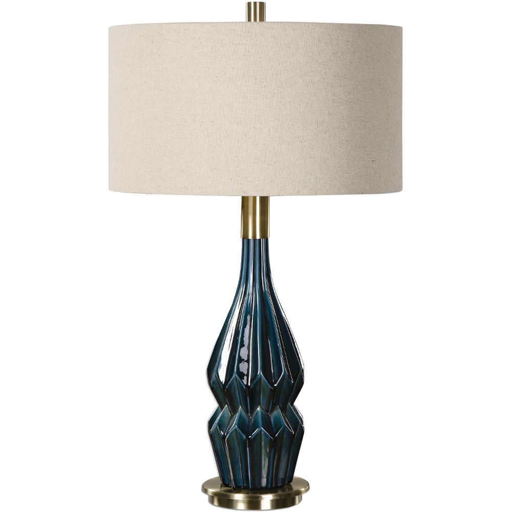 Outlet ๐ UTTERMOST POLINA INK BLUE CERAMIC LAMP ๐ 1 UTTERMOST POLINA INK BLUE CERAMIC LAMP