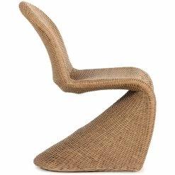 FOUR HANDS PORTIA INDOOR-OUTDOOR WICKER DINING CHAIR: VINTAGE NATURAL Furniture