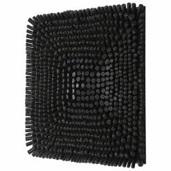 UTTERMOST PORTSIDE WOOD WALL TILE: SATIN BLACK