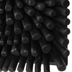 UTTERMOST PORTSIDE WOOD WALL TILE: SATIN BLACK