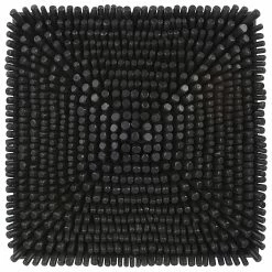 UTTERMOST PORTSIDE WOOD WALL TILE: SATIN BLACK