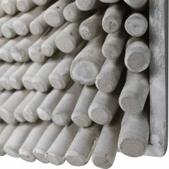 UTTERMOST PORTSIDE WOOD WALL TILE: MATTE WHITE Wall Sculptures + Decor