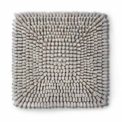 UTTERMOST PORTSIDE WOOD WALL TILE: MATTE WHITE Wall Sculptures + Decor