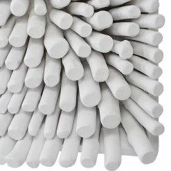 UTTERMOST PORTSIDE WOOD WALL TILE: MATTE WHITE Wall Sculptures + Decor