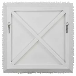 UTTERMOST PORTSIDE WOOD WALL TILE: MATTE WHITE Wall Sculptures + Decor