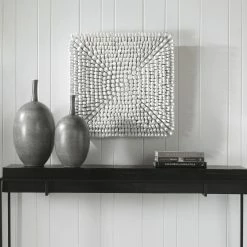 UTTERMOST PORTSIDE WOOD WALL TILE: SATIN BLACK