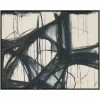 L ART "POSITIVE FLOW III" NATURAL CANVAS ART