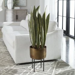 UTTERMOST Pillows + Decor POTTED FASITA PLANT ON STAND