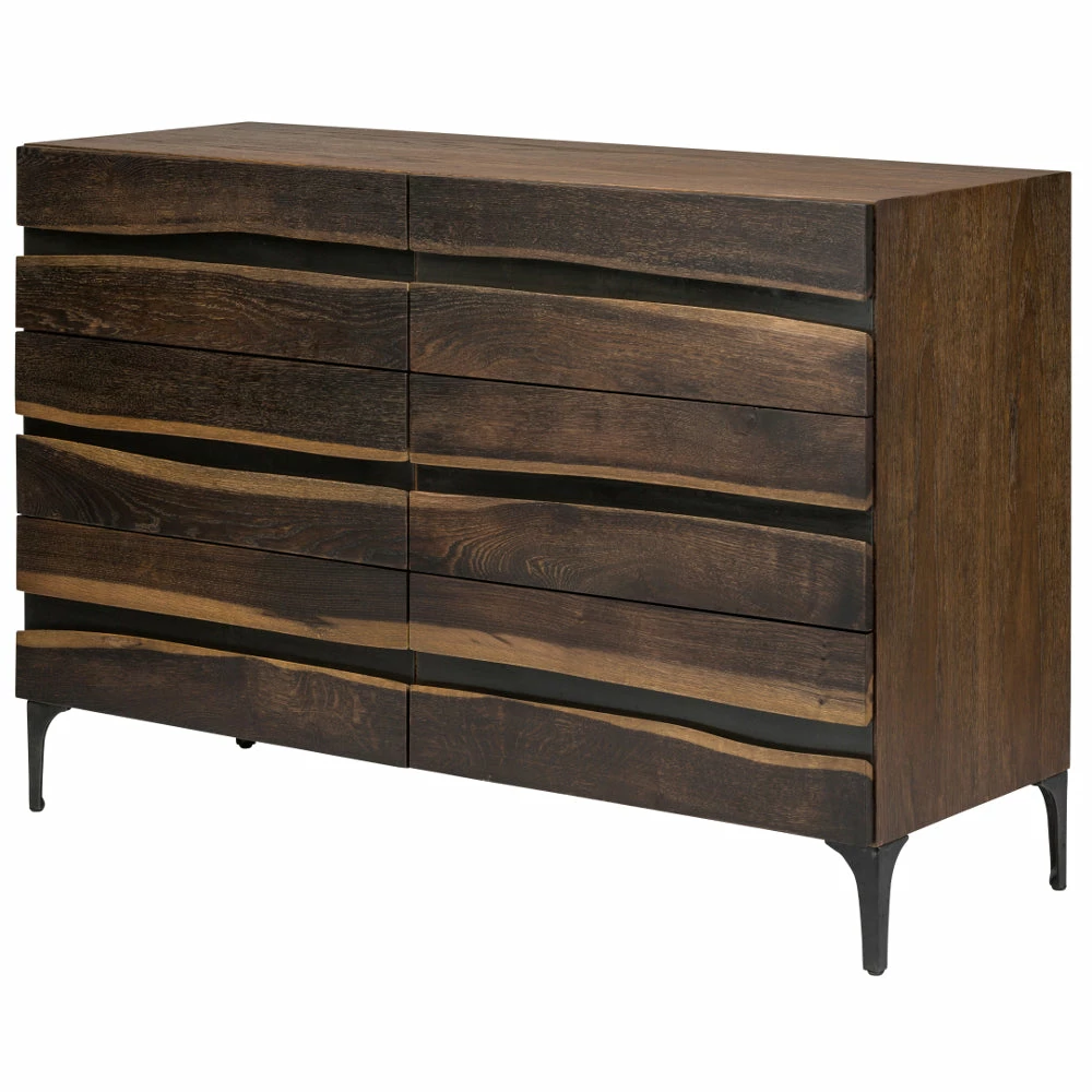 Discount ๐ NUEVO Bedroom PRANA ๐ DRESSER: SEARED OAK ๐ 3 NUEVO Bedroom PRANA DRESSER: SEARED OAK