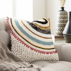 SURYA Pillows + Decor PRETTY DAYZ EMBROIDERED ACCENT PILLOW