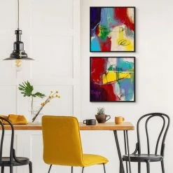 L ART "PRIMARY CONCERN" CANVAS ART DIPTYCH | SET OF 2