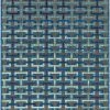 SURYA PRAIA INDOOR-OUTDOOR RUG: BLUE, BLACK