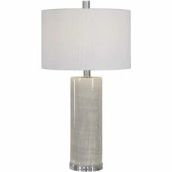 UTTERMOST PUTTY ABSTRACT DRIP CERAMIC TABLE LAMP Lighting