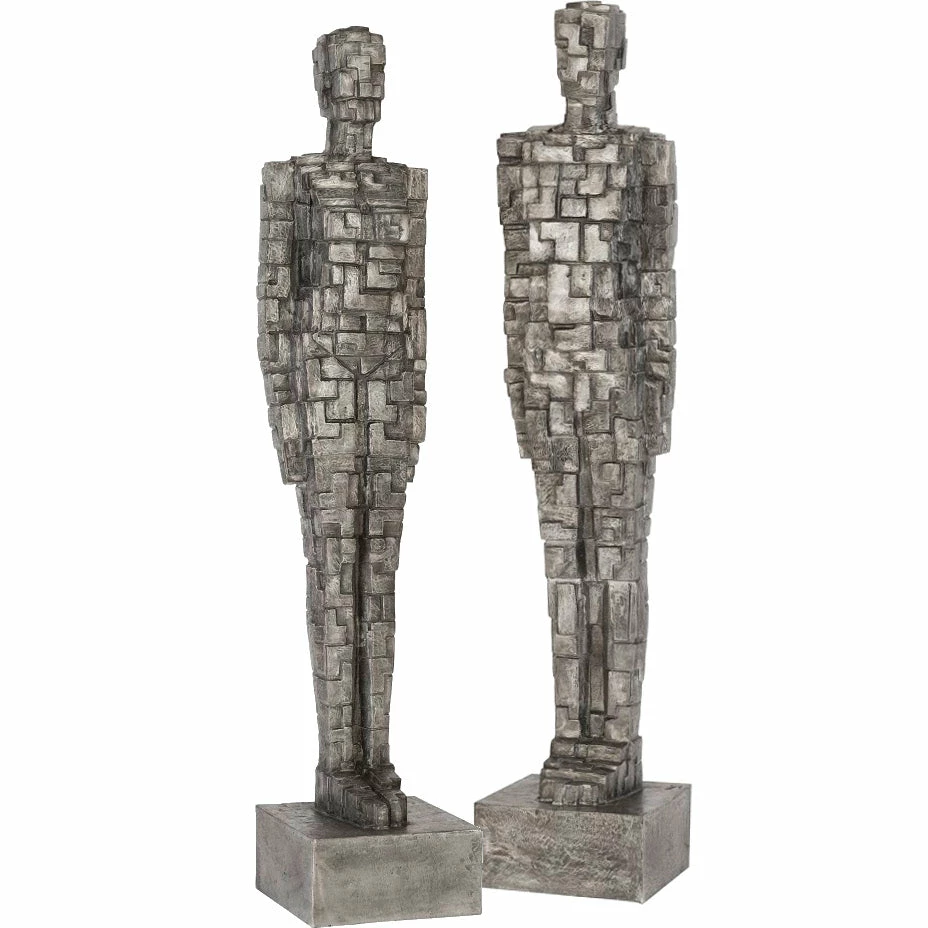 Hot Sale ๐ PHILLIPS COLLECTION PUZZLE MAN SCULPTURE BLACK/ALUMINUM ALUMINUM Pillows + Decor ๐ 1 PHILLIPS COLLECTION PUZZLE MAN SCULPTURE BLACK/ALUMINUM ALUMINUM Pillows + Decor