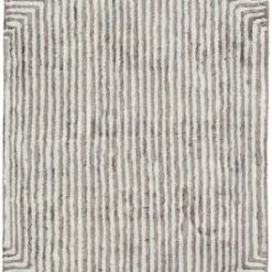 SURYA ORIK RUG: CHARCOAL, ASH